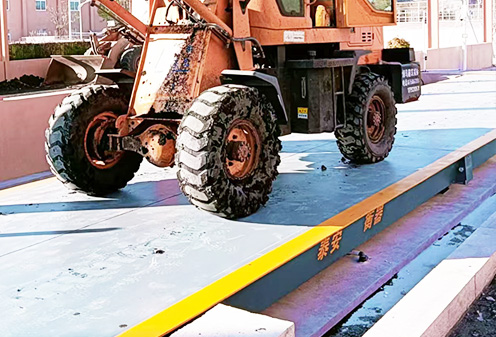 即墨无人值守地磅安装现场